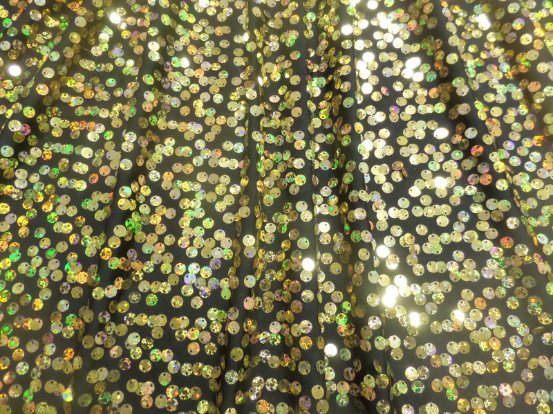1.Black-Gold Moon Sequins